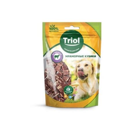 Triol (лакомства) Мраморные кубики из ягненка для собак, 70г 10171041, 0,070 кг (26 шт)