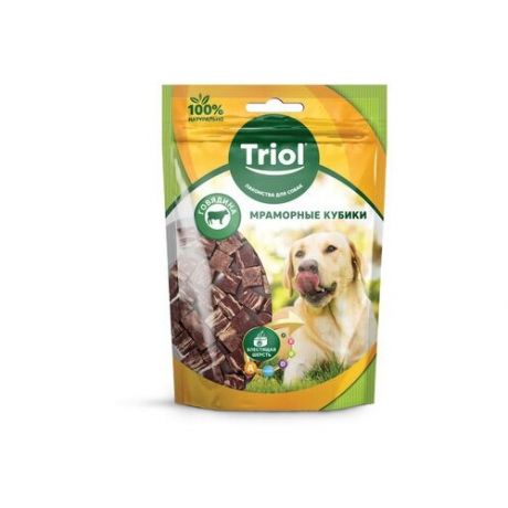 Triol (лакомства) Мраморные кубики из говядины для собак, 70г 10171040, 0,07 кг (18 шт)