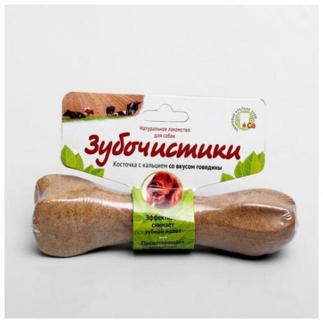 Зубочистики "Деревенские лакомства" для собак средних пород, со вкусом говядины, 95 г