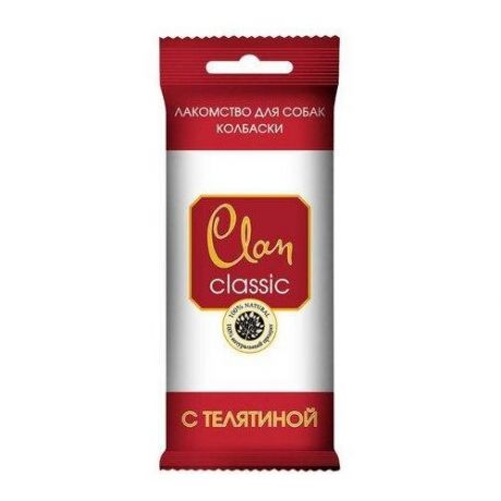 CLAN Classic мини колбаски с индейкой для собак10г (шб 50шт уп.400 шт) 460318 (34 шт)