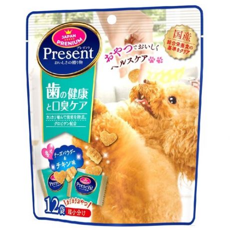 Хрустящее лакомство Japan Premium Pet PRESENT для собак с глобигеном для уходом за полостью рта, 36 г