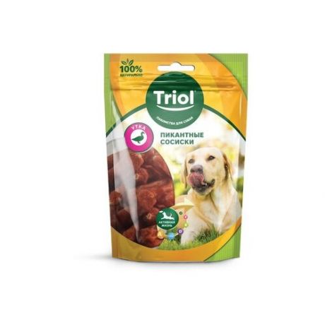 Triol (лакомства) Пикантные сосиски из утки для собак, 70г 10171007, 0,07 кг (2 шт)
