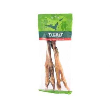 TiTBiT Вяленые лакомства для собак Ноги бараньи 2 - мягкая упаковка 21248, 0,184 кг, 51552