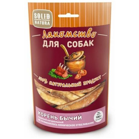 Лакомство для собак корень бычий, Solid Natura, 100 г