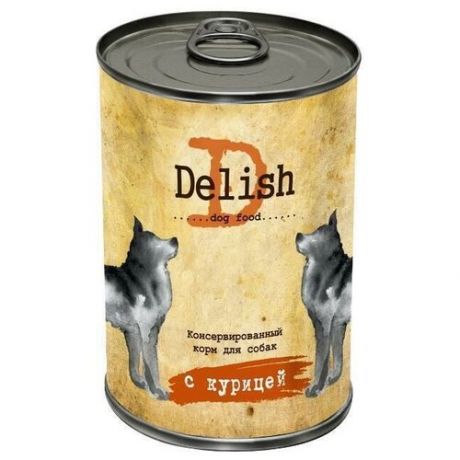 Delish для собак конс.970 гр курица 5672 (26 шт)