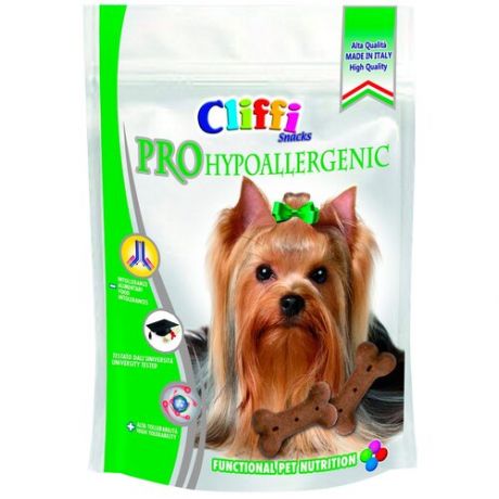 Лакомство Cliffi Pro hypoallergenic Деликатное пищеварение для взрослых собак всех пород при аллергии 100 гр (1 шт)