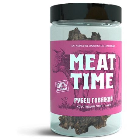 Лакомство MEAT TIME для Собак Рубец говяжий Хрустящие пластинки 60г
