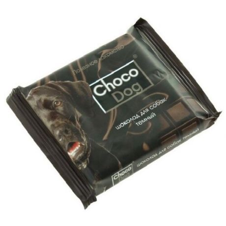 [71424] choco dog 85гр. плитка,черный шоколад,полезное лакомство д/собак. 1/10 (10 шт)