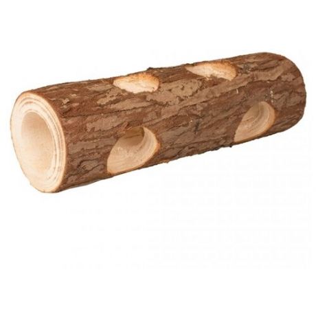DUVO+ Игрушка для грызунов деревянная "Тоннель с ходами", коричневый, M