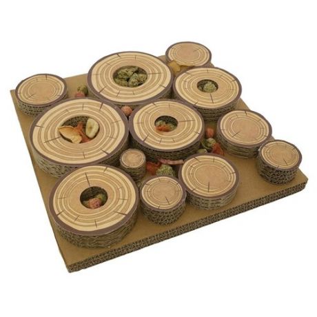 ROSEWOOD Игрушка для грызунов картонная "Лабиринт для лакомств", 30х30 (Великобритания)