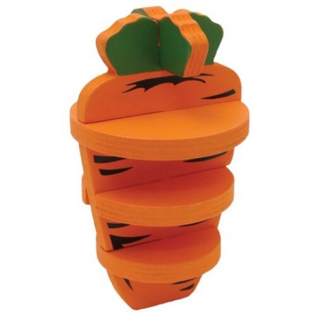 Игрушка для грызунов деревянная ROSEWOOD "3D Морковь", оранжевая, 14см (Великобритания)