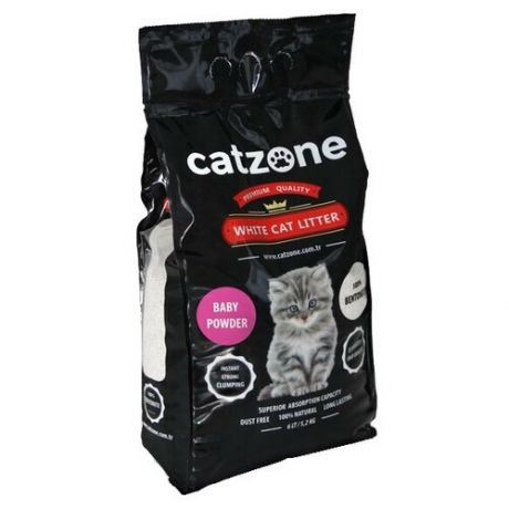 Комкующийся наполнитель Catzone Baby Powder, 10 кг 10 кг