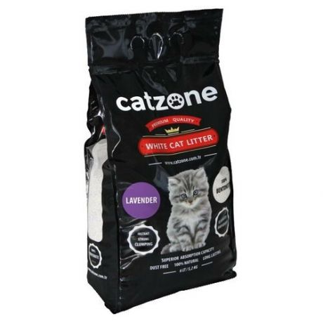 Комкующийся наполнитель Catzone Lavender, 5.2 кг 5.2 кг