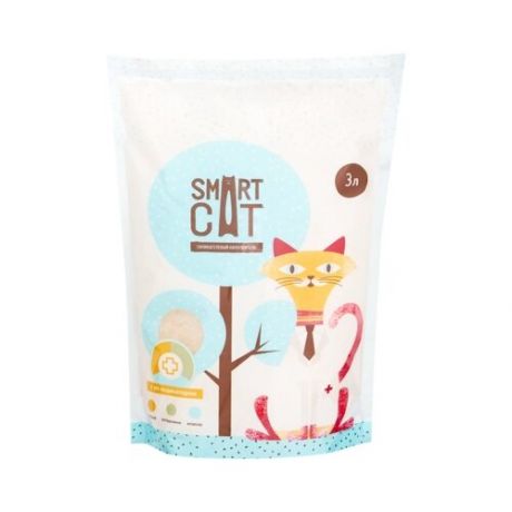 Smart Cat - Силикагелевый наполнитель с pH индикатором, 3 л - 1,25 кг