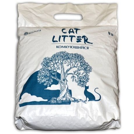 Наполнитель для кошачьего туалета Wisteria Cat Litter комкующийся, 5 л