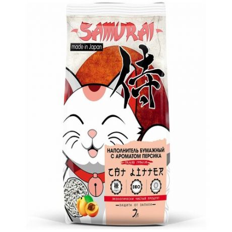 Наполнитель Samurai 7л бумажный персик