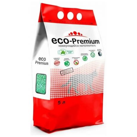 Комкующийся наполнитель ECO-Premium Алоэ 5 л