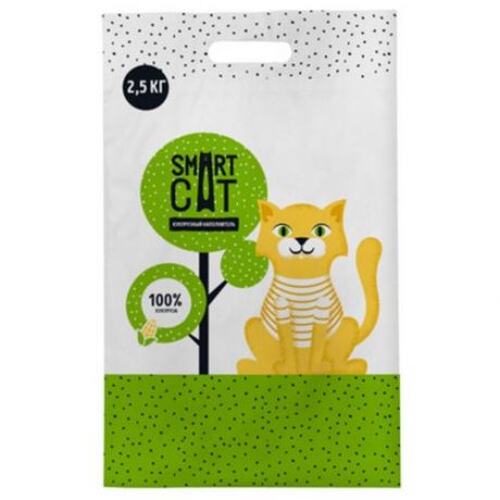 Наполнитель Smart Cat кукурузный для кошек (3,5 л)