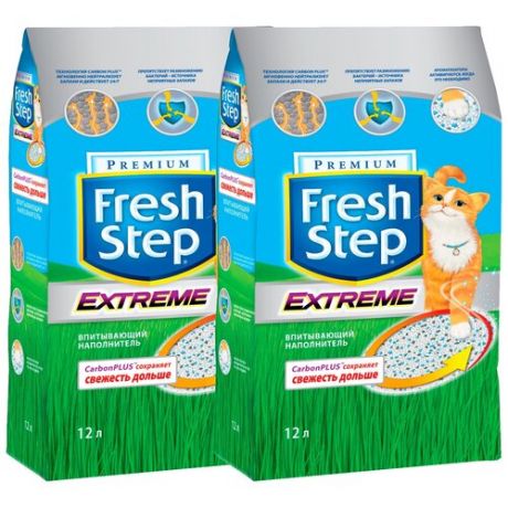 FRESH STEP CAT LITTER CLAY – Фреш Степ наполнитель впитывающий для туалета кошек (12 + 12 л)