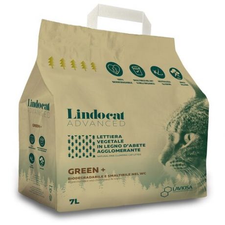 Комкующийся наполнитель LindoCat Advanced Green + (7 л) 7 л