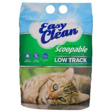 EASY CLEAN LOW TRACK наполнитель комкующийся для туалета длинношерстных кошек (9,07 кг)