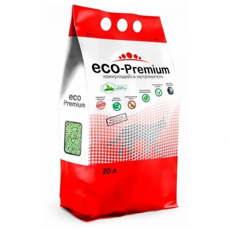 ECO Premium Зеленый чай наполнитель древесный 7,6 кг 20 л