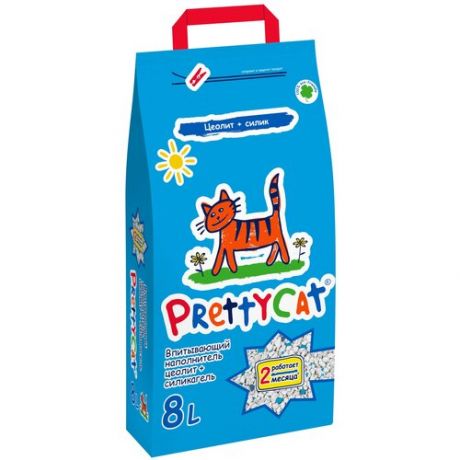 PrettyCat наполнитель впитывающий для кошачьих туалетов "Naturel" 4 кг (8 л) .