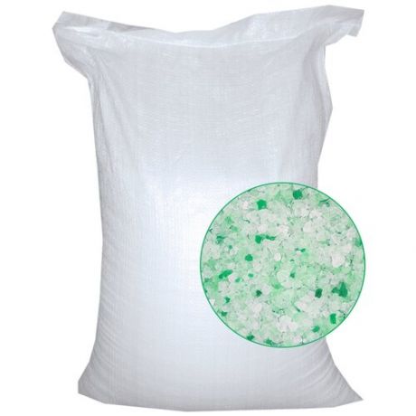 Petfood силикагелевый антибактериальный наполнитель, зеленые гранулы 50 л