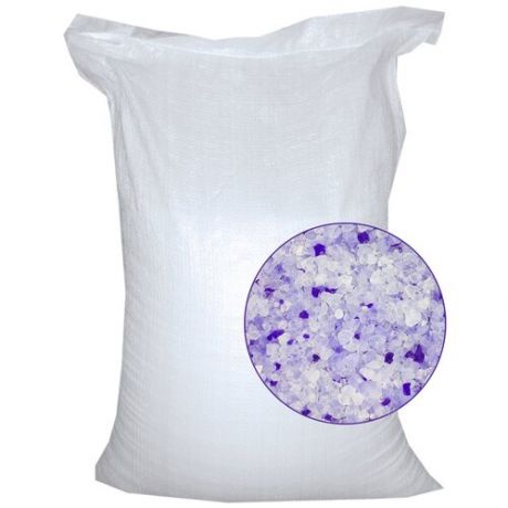 Petfood силикагелевый антибактериальный наполнитель, фиолетовые гранулы 50 л
