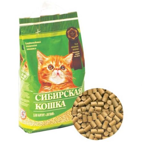 Наполнитель Сибирская кошка Лесной 5 л древесный дкотят (2 шт)