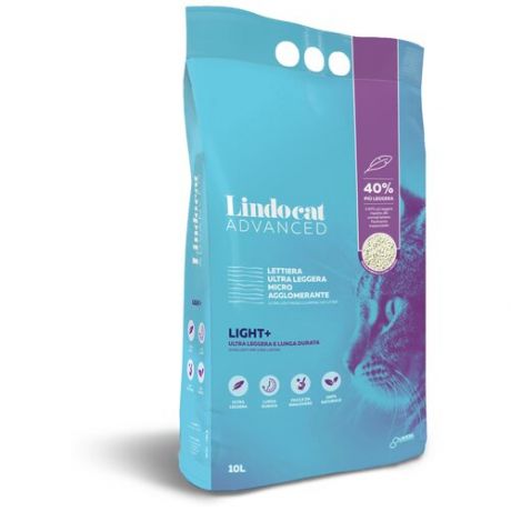 Наполнитель комкующийся без запаха LINDOCAT "ADVANCED LIGHT+", 10л (Италия)