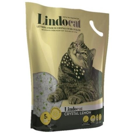 Впитывающий наполнитель LindoCat Crystal Lemon (5 л) 5 л