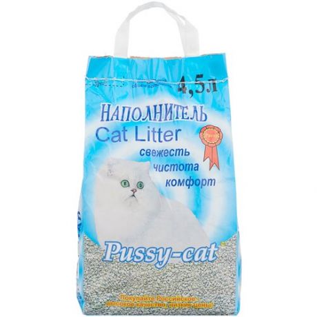 Впитывающий наполнитель Pussy-Cat цеолитовый, 4.5 л 4.5 л