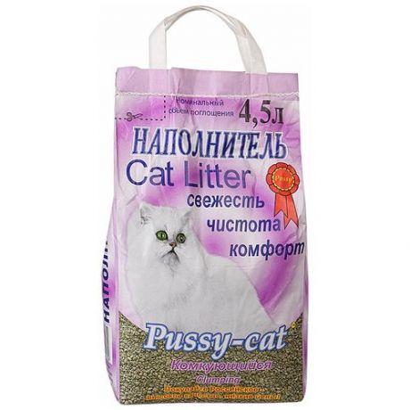 Комкующийся наполнитель Pussy-Cat 4.5 л 4.5 л