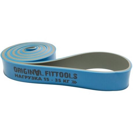 Эспандер лента Original FitTools петля (FT-DCL-32) 208 х 3.2 см синий/серый