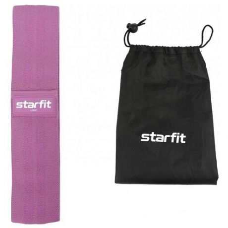 Эспандер лента Starfit ES-204 (низкая нагрузка) 76 х 8 см фиолетовый