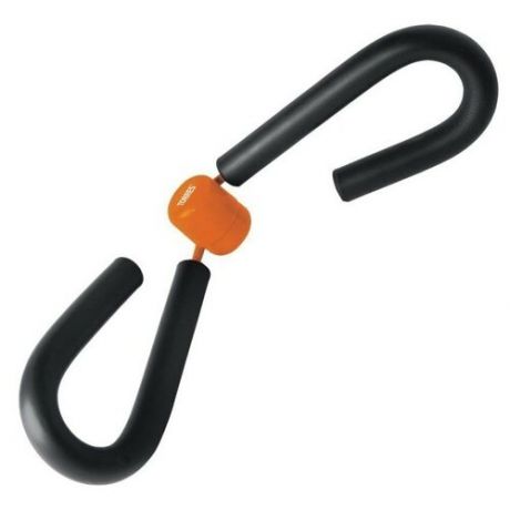 Эспандер Thigh master, пластиковая защита пружины, мягкие ручки, цвет серый/оранжевый
