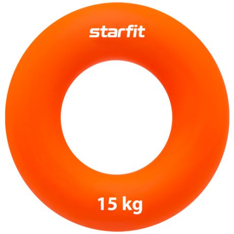 Эспандер кистевой STARFIT Core ES-403 кольцо, силикогель, d=7 см, 15 кг, оранжевый