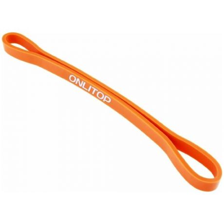 Эспандер Onlitop, 3551207, оранжевый, нагрузка 35 кг, 30 х 1,3 х 0,5 см