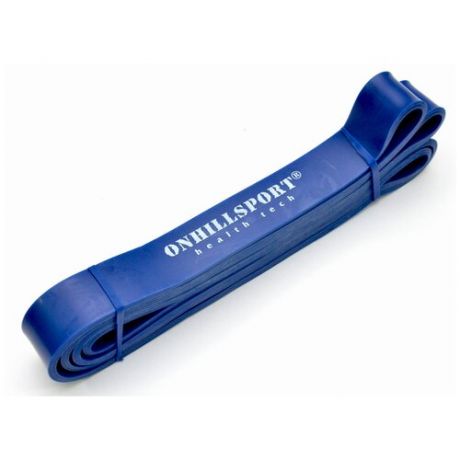 Эспандер лента Onhillsport петля для фитнеса 2080 14-38 кг 2080 х 2.9 см синий
