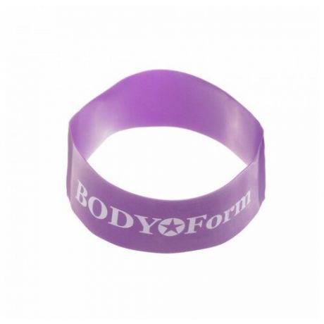 Резинка для фитнеса BODY Form BF-RL100-14 60 х 5 см фиолетовый