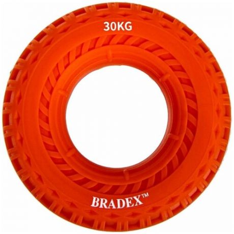 Кистевой эспандер BRADEX 30 кг, круглый с протектором, оранжевый