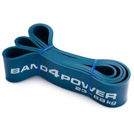 Петля для фитнеса band4power синяя (23-68 кг)