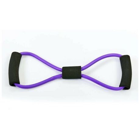 Эспандер SilaPro Восьмерка для укрепления мышц груди и плечевого пояса 36 см , цвет фиолетовый