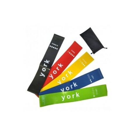 China Shenzhen Набор Эспандеров Резиновая Петля для фитнеса York C33511, 1 набор, набор разных цветов