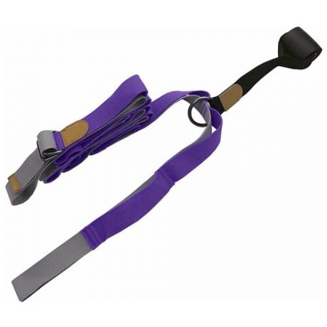 Эспандер для растяжки - йога лента Profi 3м (фиолетовый)