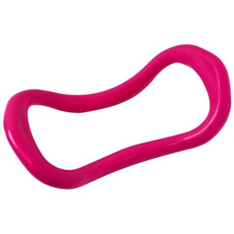Кольцо эспандер CLIFF для пилатеса, стретчинга, йоги, фитнеса и растяжки, выгнутое жесткое, темно-розовое
