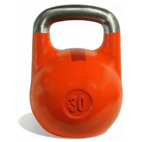 Гиря чемпионская 30 кг (оранжевая с красной полосой)