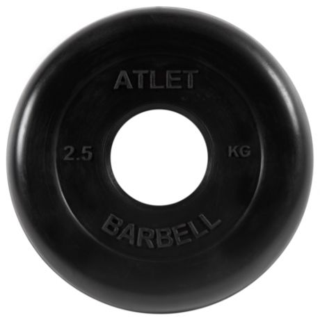 Диск MB Barbell MB-AtletB51 2.5 кг черный