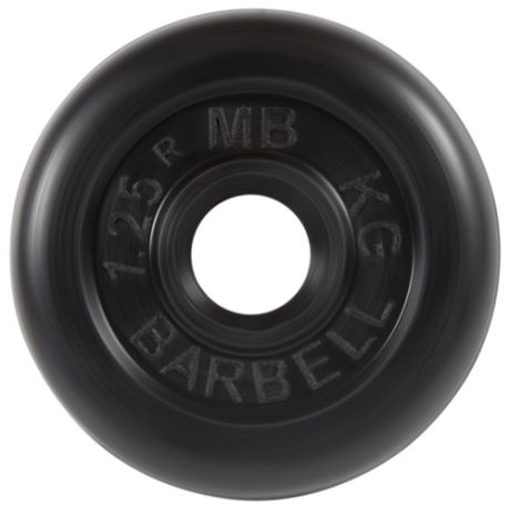 Диск MB Barbell Стандарт MB-PltB26 1.25 кг черный